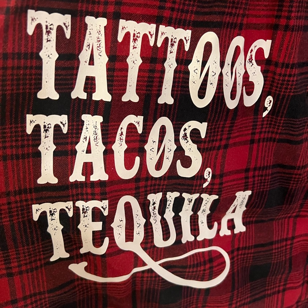 Size Large shirt with print on the back